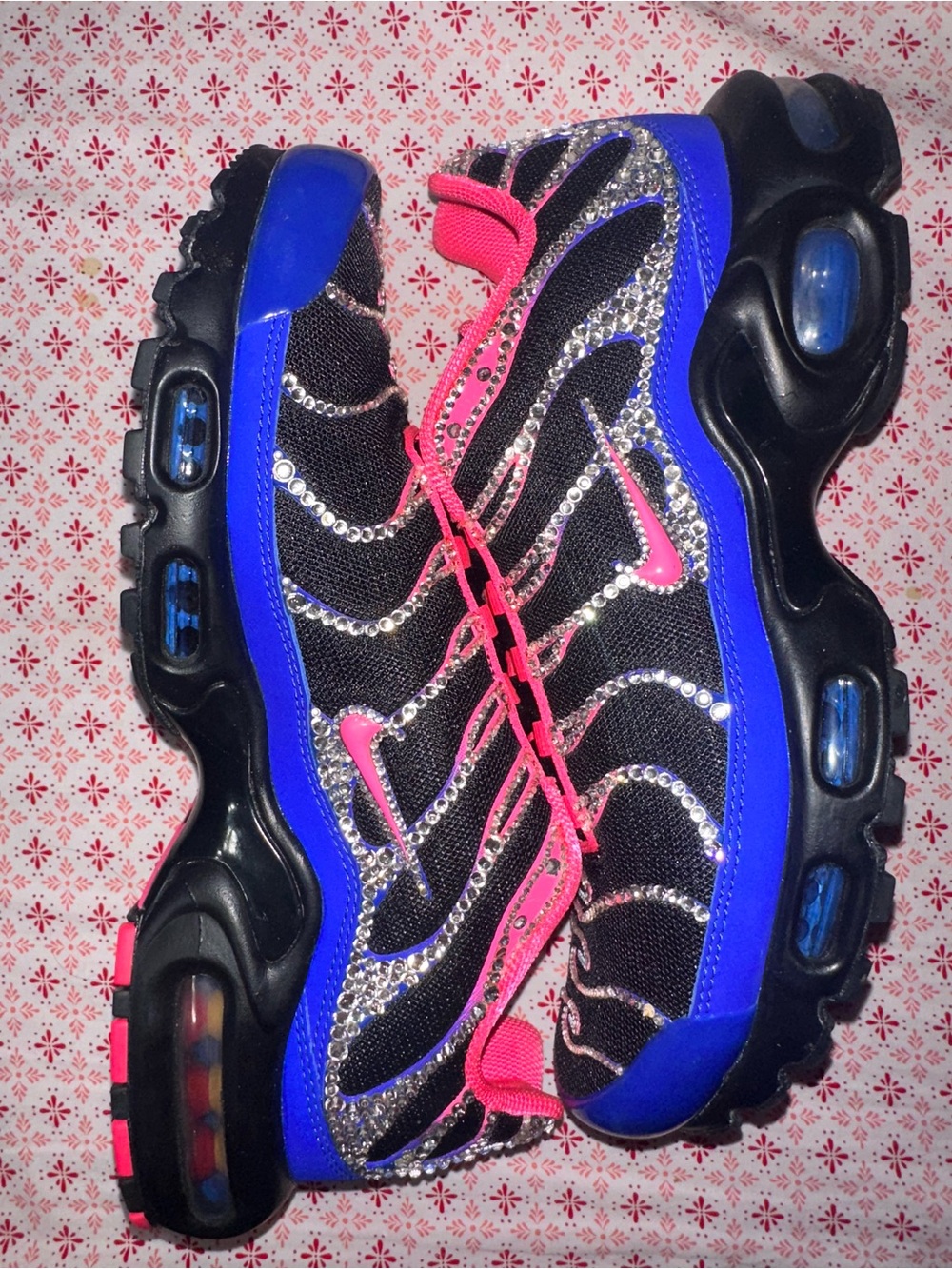 Nike Air Max Plus TN’s Customized With Swarovski Crystals